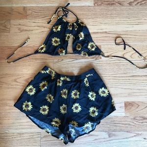 Tobi sunflower two piece set
